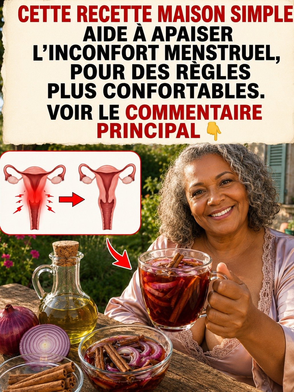 Le secret insoupçonné qui 'réinitialise' votre utérus : cette boisson Oignon-Cannelle va anéantir vos crampes menstruelles !