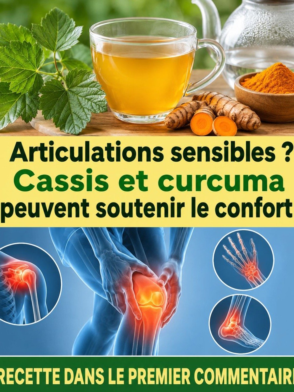 Arrêtez de Souffrir en Silence ! Le Duo Naturel Cassis-Curcuma qui Va Révolutionner Votre Mobilité Quotidienne (Recette Inédite)