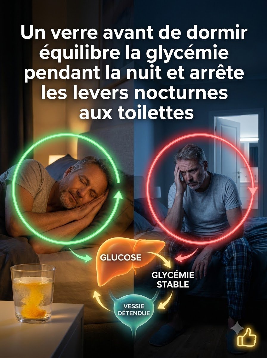 Le Secret Que Personne Ne Vous Dit : Buvez CECI Avant de Dormir pour Équilibrer Votre Glycémie et Éliminer les Réveils Nocturnes aux Toilettes !