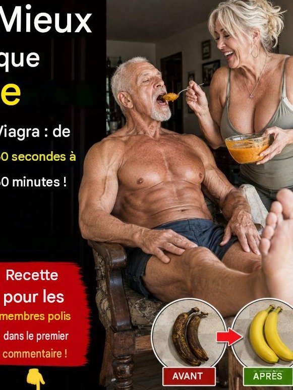 Stop au Viagra : le mélange banane secret qui réveille les hommes après 60 ans (et personne n'en parle !)