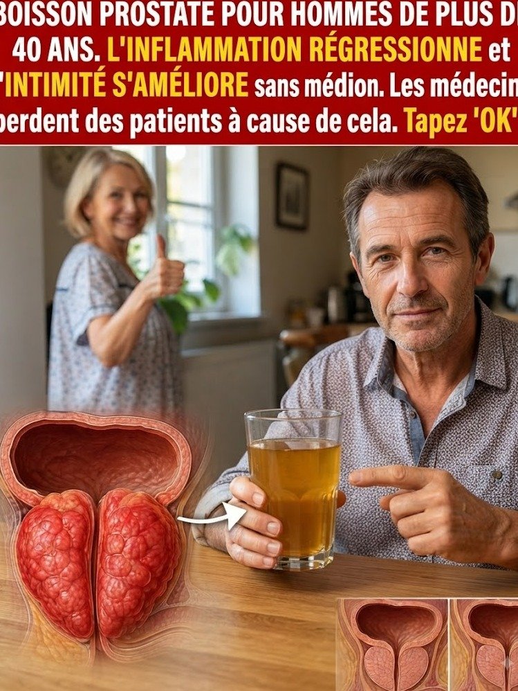 Prostate : La boisson secrète qui libère les hommes de 40 ans et plus (enfin !)