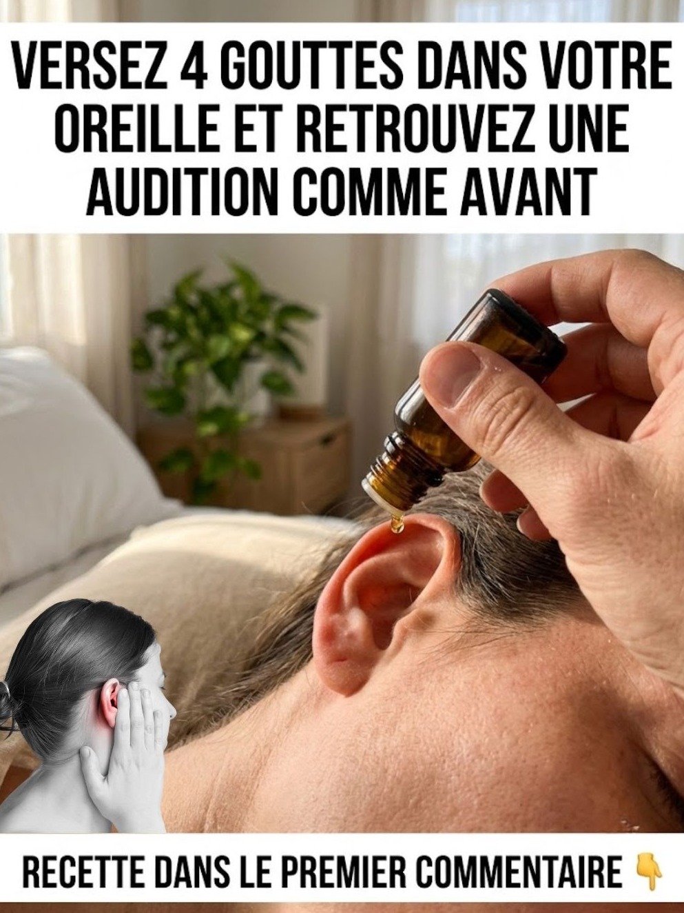 Douleur à l'oreille insupportable ? Découvrez ces 4 remèdes naturels ÉTONNANTS qui agissent en un éclair !
