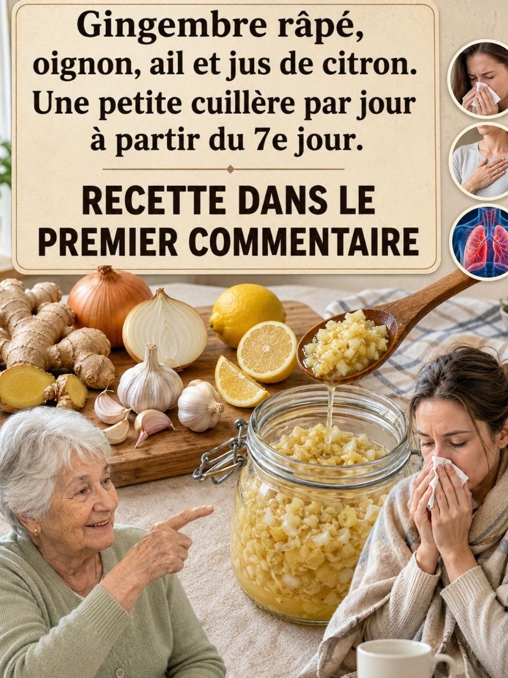 Gingembre, Ail, Oignon et Citron : Le Cocktail Naturel Méconnu qui Boostera votre Vitalité