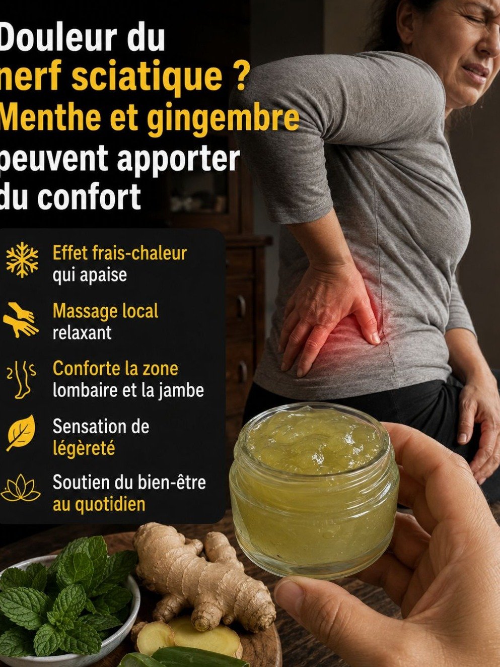 Douleur dans la Jambe ? Découvrez le Secret Viral Menthe-Gingembre pour un Soulagement Instantané (3 Recettes Faciles) !