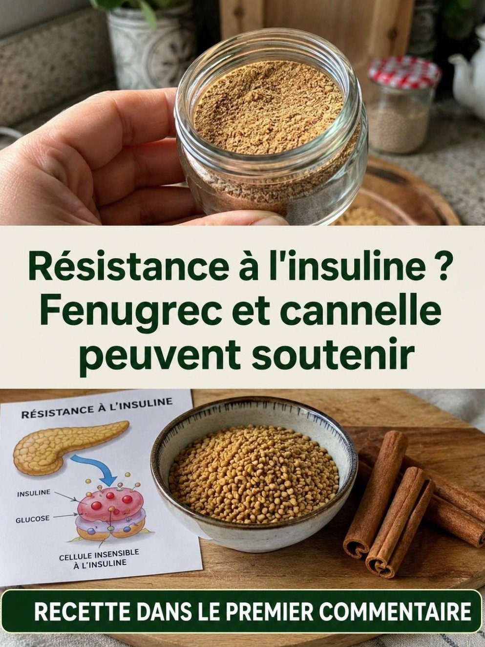 Envies de Sucre Incontrôlables & Résistance à l'Insuline ? Découvrez le Duo Naturel Fenugrec-Cannelle qui Va TOUT Changer !