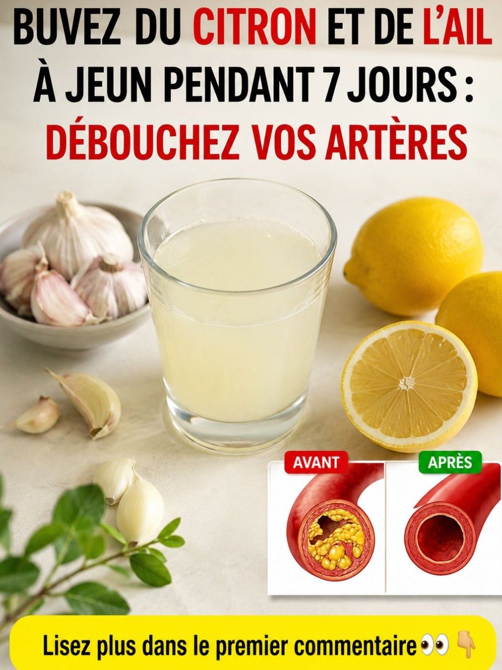 Le Secret Ancien Révélé : Cette Boisson Citron-Ail VA Booster Votre Cœur et Votre Circulation Comme Jamais – Ne Passez PAS à Côté !