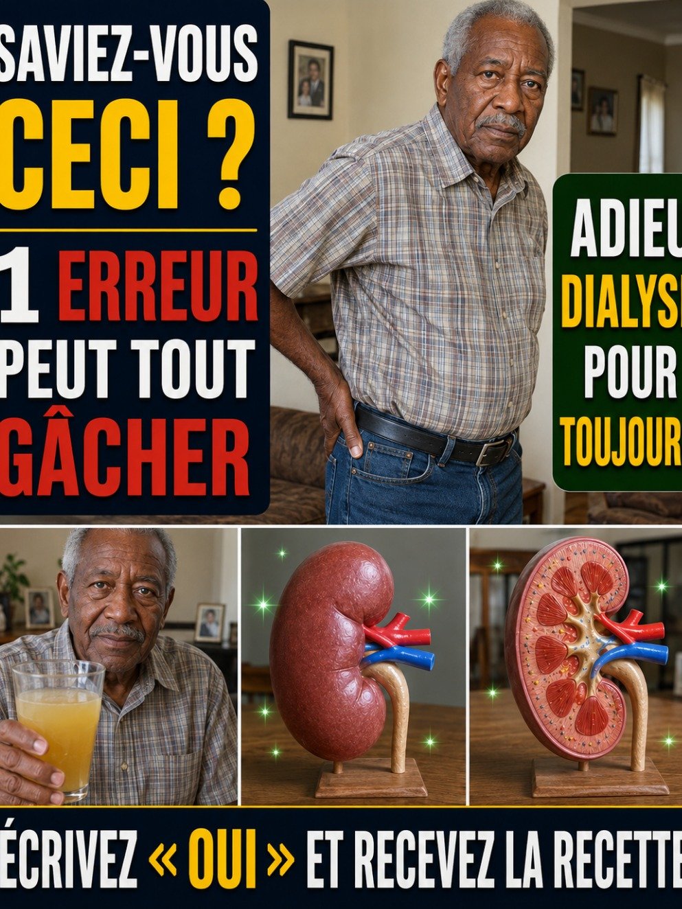 Fatigue persistante après 45 ans ? Voici ce que vos reins tentent désespérément de vous dire
