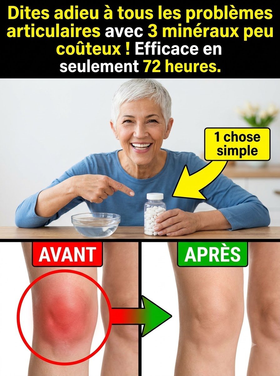 Le Secret Oublié : 3 Minéraux Simples Qui Éliminent VOS Douleurs Articulaires Persistantes (Ne Laissez Pas Ça Vous Échapper !)
