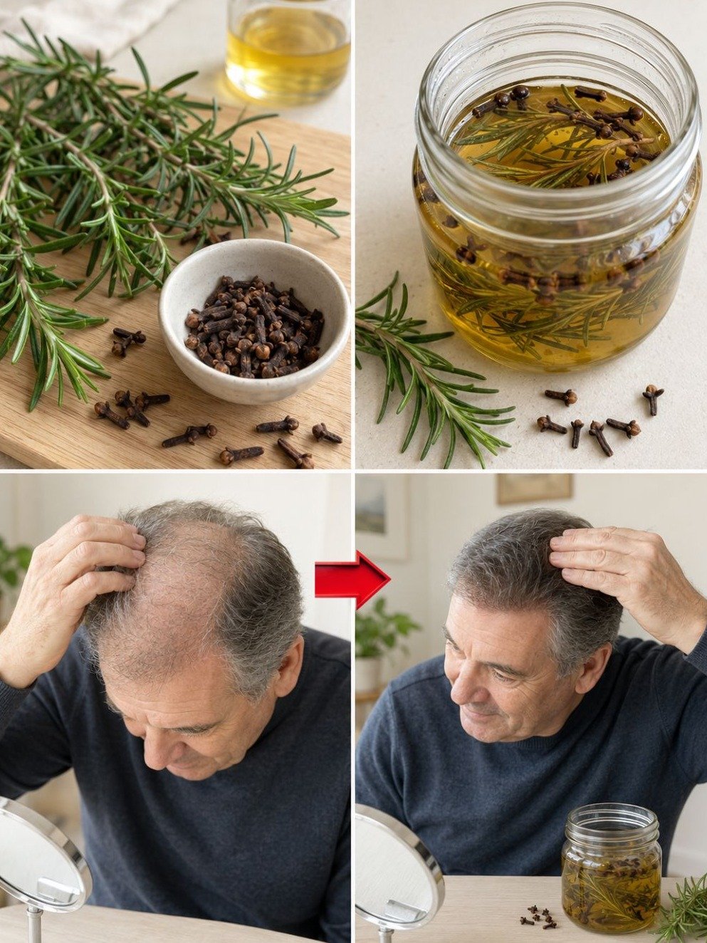 Chute de cheveux ? Mélangez du romarin et des clous de girofle : le secret naturel que les grandes marques vous cachent !