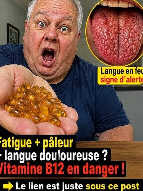 Langue qui brûle ? C'est peut-être un signe que votre B12 est en chute critique