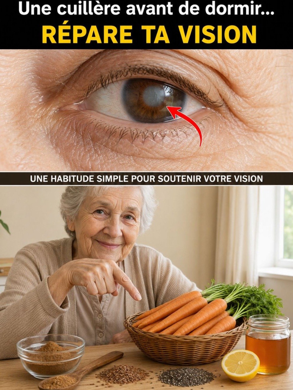 Le Secret Nocturne Révélé : Si vous avez plus de 60 ans, mangez CECI avant de dormir pour une vision CLAIRE et confortable au réveil !