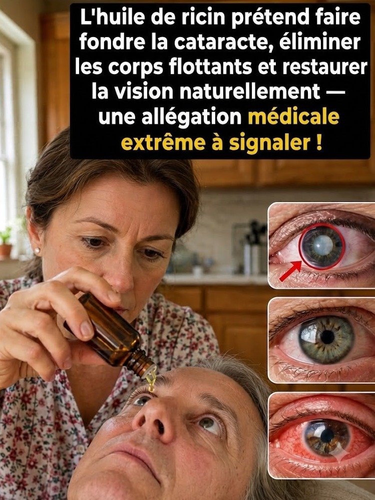 L’huile de ricin pour les yeux : la réinitialisation cachée que l’industrie pharmaceutique ne veut pas que vous connaissiez