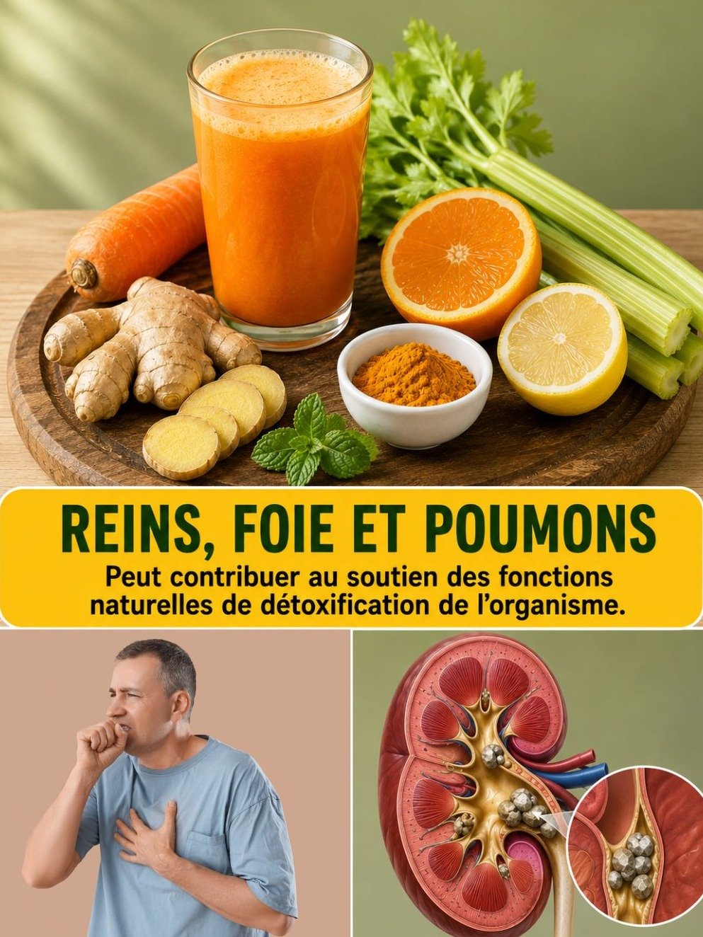 DÉTOX ULTIME : Ce Jus d'Orange & Gingembre Purifie Vos Reins, Poumons et Foie en Profondeur (Et Vous Redonne une Énergie Folle !)