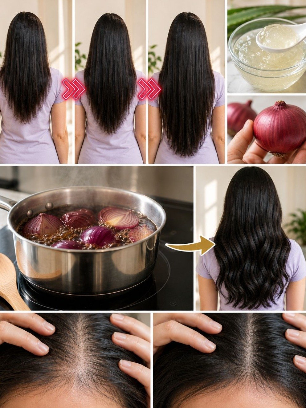 Cheveux de rêve : 4 astuces naturelles à l'oignon pour une crinière plus forte et brillante