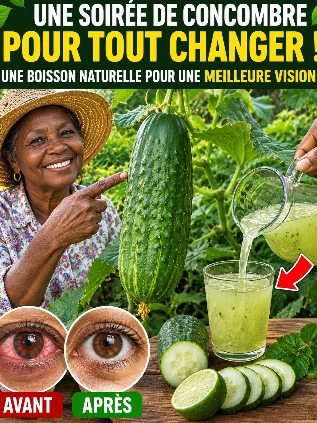 Le Secret Insoupçonné : Cette Boisson au Concombre Va Transformer Vos Yeux Fatigués et Votre Hydratation (Vous Ne Devinez Jamais Pourquoi !)