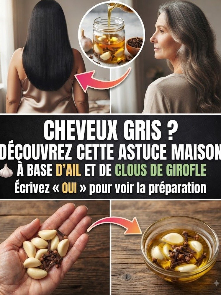Le Secret Viral pour Éliminer les Cheveux Blancs : Ce Duo Ail & Clou de Girofle Va Vous Époustoufler !