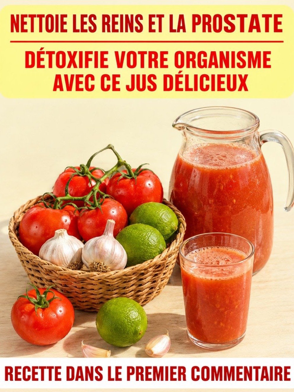 Prostate et système urinaire : Pourquoi ce mélange ail, tomate et citron fait autant parler de lui ?