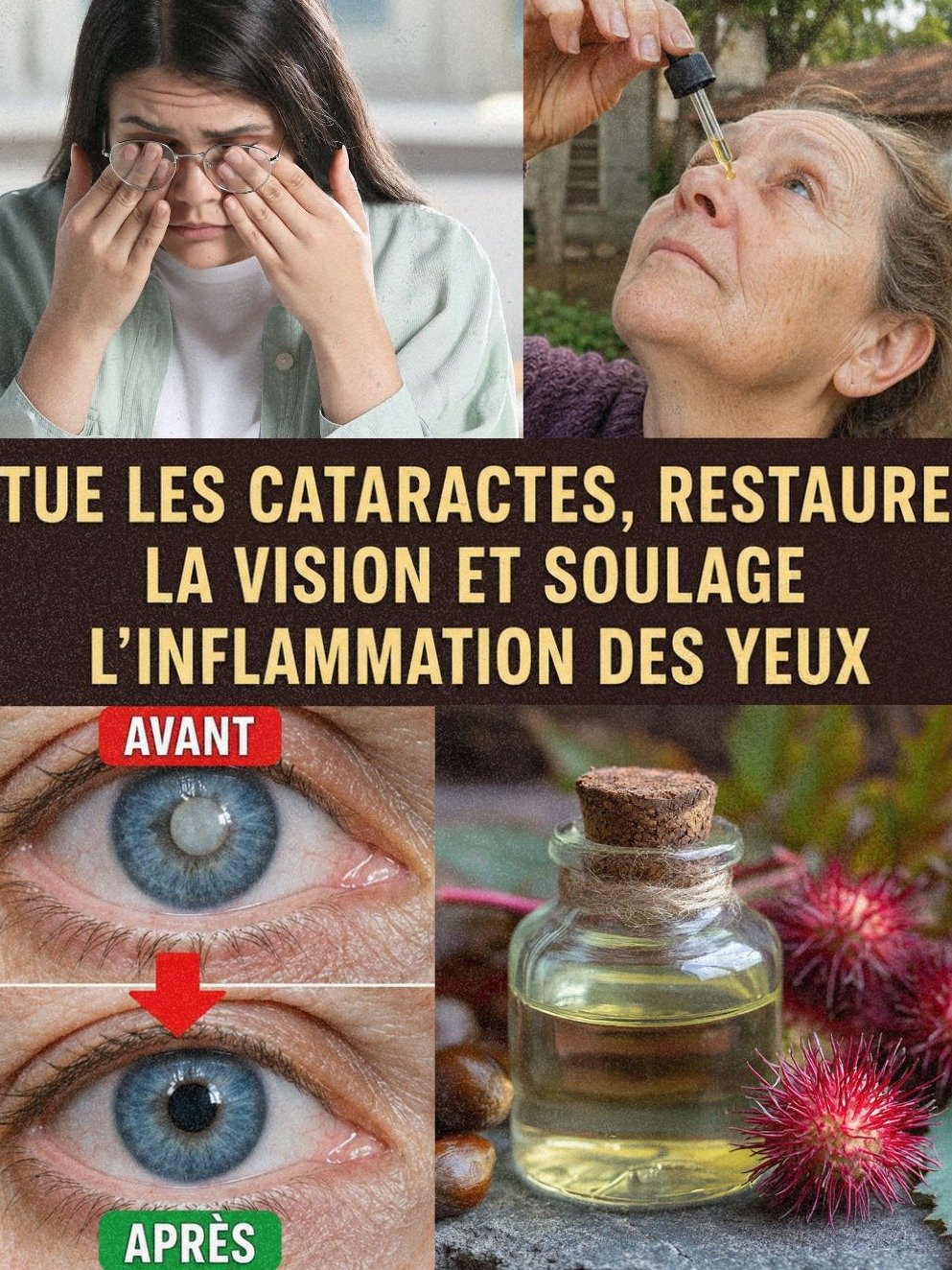 Révélation Choc : 3 Ingrédients NATURELS Qui Peuvent Réparer Votre Vision et Vaincre les Cataractes Sans Chirurgie !