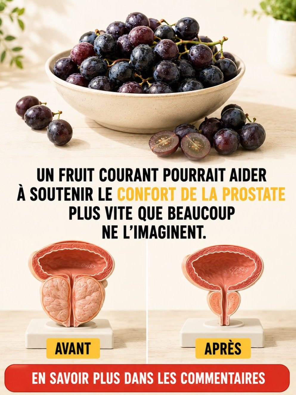 Prostate après 50 ans : Le raisin noir est-il votre meilleur allié ? (3 recettes simples)