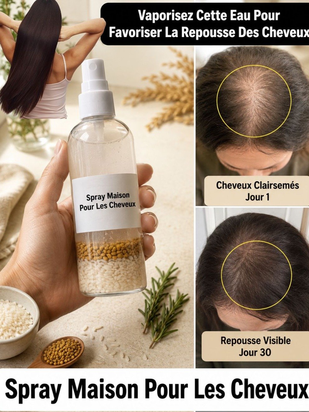 Le Secret Capillaire Ancien Révélé : Ce Spray au Fenugrec Fait Maison Transforme Vos Cheveux en Perles de Brillance et de Force (Recette Simple à Ne PAS Manquer !)