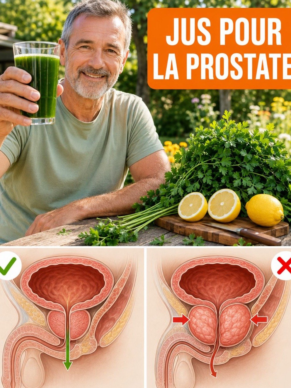 Le Secret Naturel Inattendu : Ce Jus Simple au Persil et Citron Peut Transformer Votre Bien-être de la Prostate !