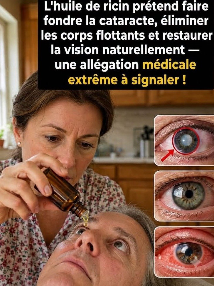 Révélation Choc : Le Secret de l'Huile de Ricin Pour Vos Yeux Que l'Industrie Pharmaceutique Ne Veut Absolument PAS Que Vous Connaissiez !