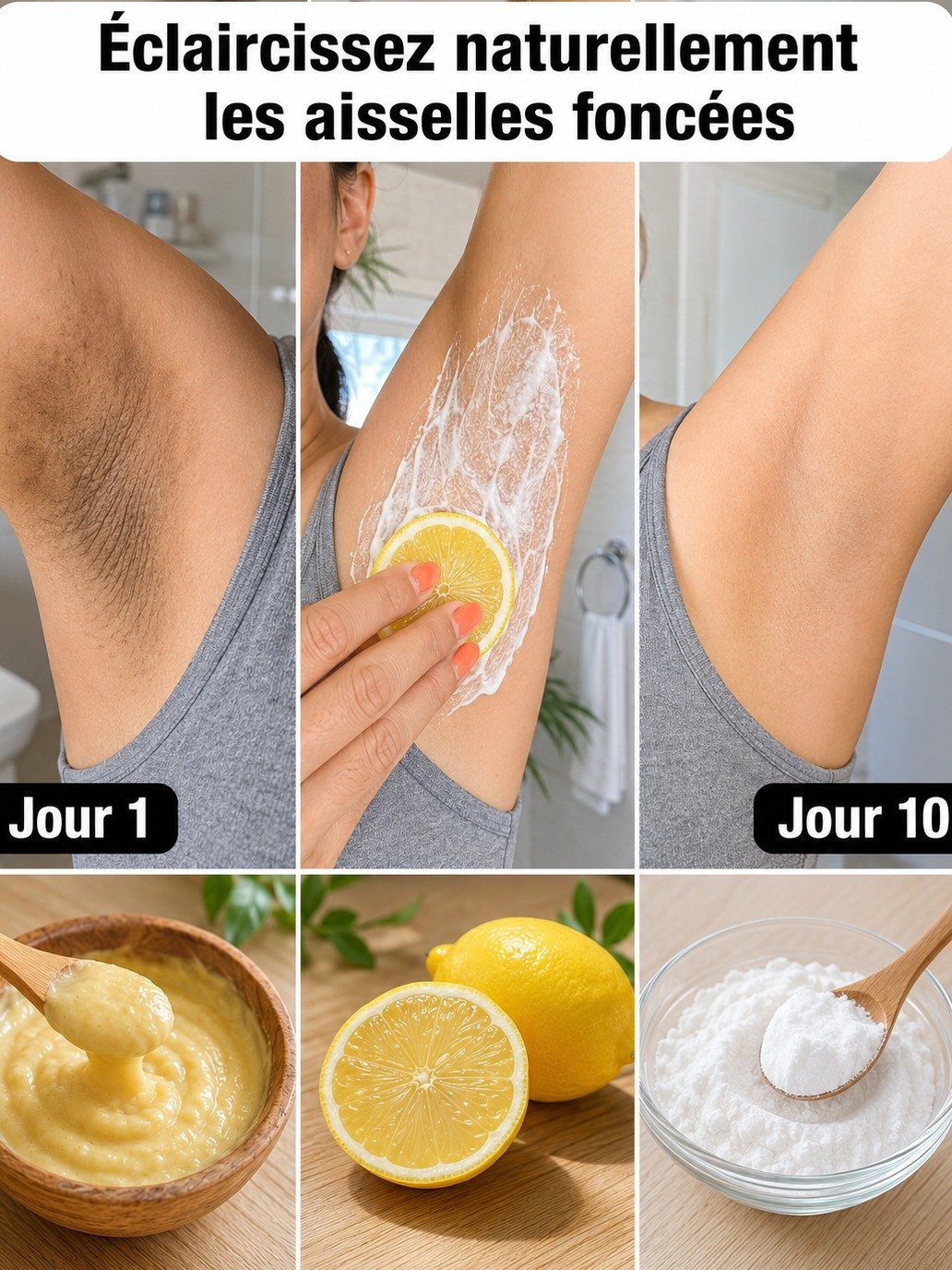 Le Secret Révélé : 6 Recettes Maison Étonnantes Pour Des Aisselles Incroyablement Éclatantes (Et Adieu les Taches Foncées !)
