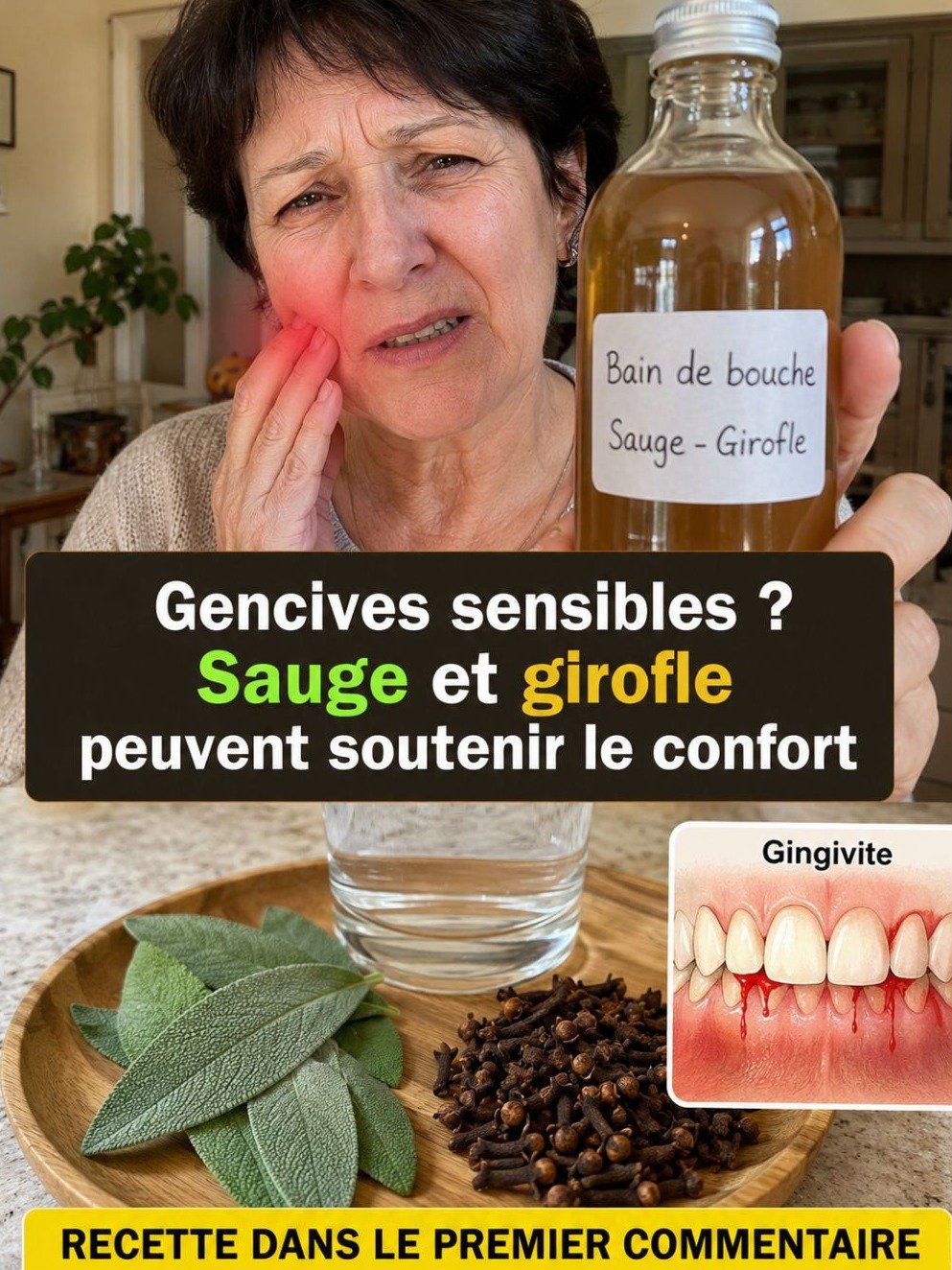 Le Secret Bien Gardé pour des Gencives de Fer : Dites Adieu aux Saignements avec la Sauge et le Clou de Girofle !