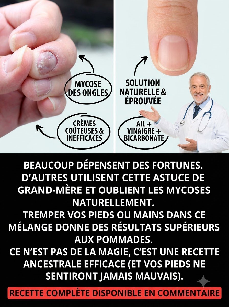 Mycose des ongles : La recette miracle vinaigre et bicarbonate pour enfin retrouver des pieds sains !