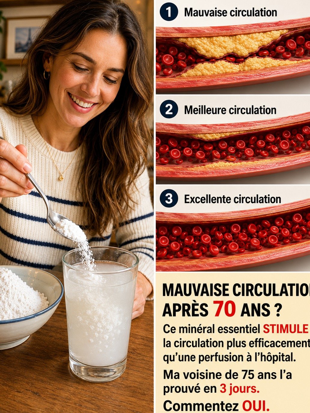 Après 70 ans, une mauvaise circulation vous ronge ? Ce minéral PEUT CHANGER VOTRE VIE (et personne ne vous le dit) !