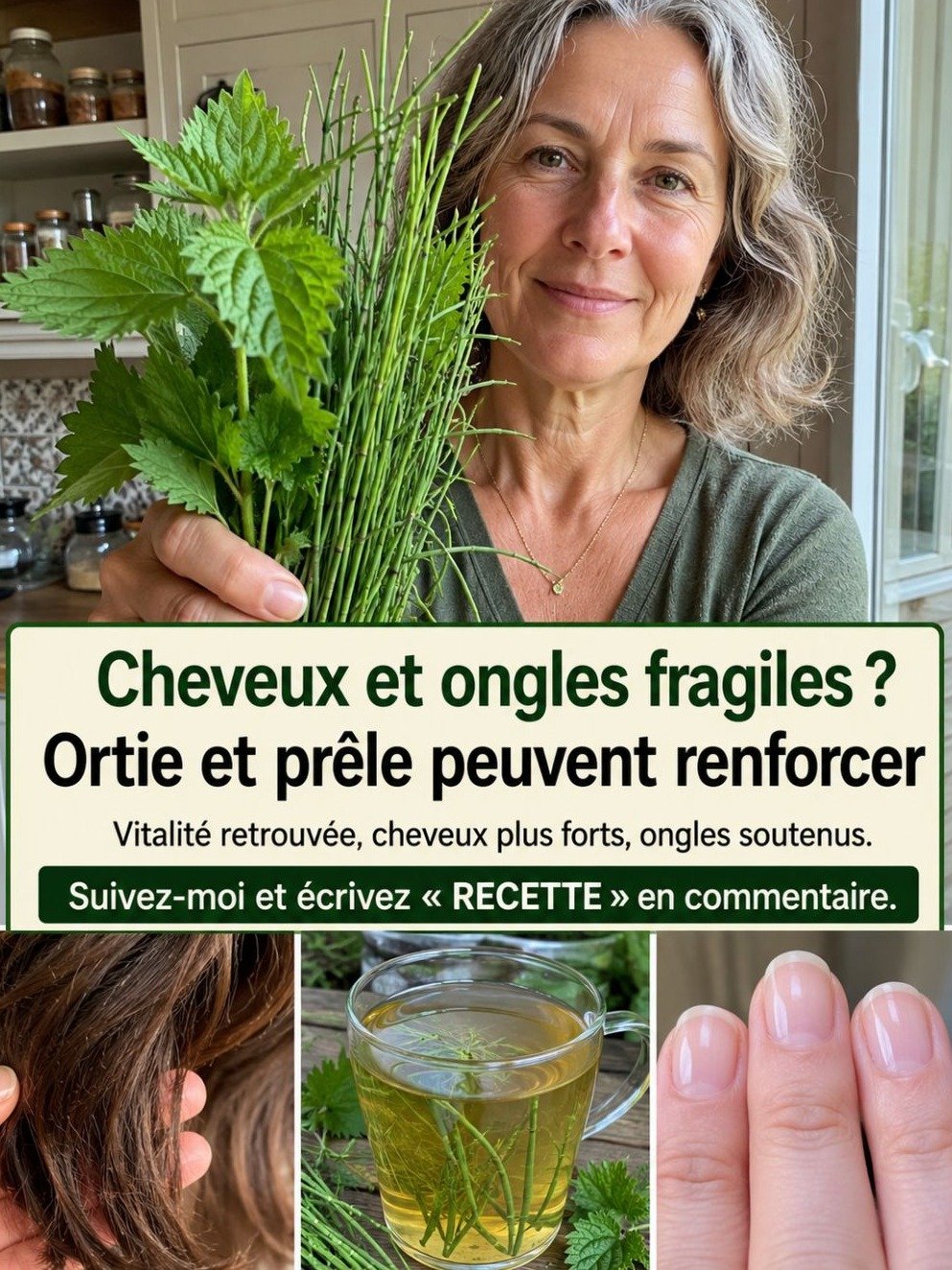 Le Secret Oublié de Grand-Mère : Cette Infusion Magique Va Révolutionner Vos Cheveux et Ongles en Quelques Semaines !