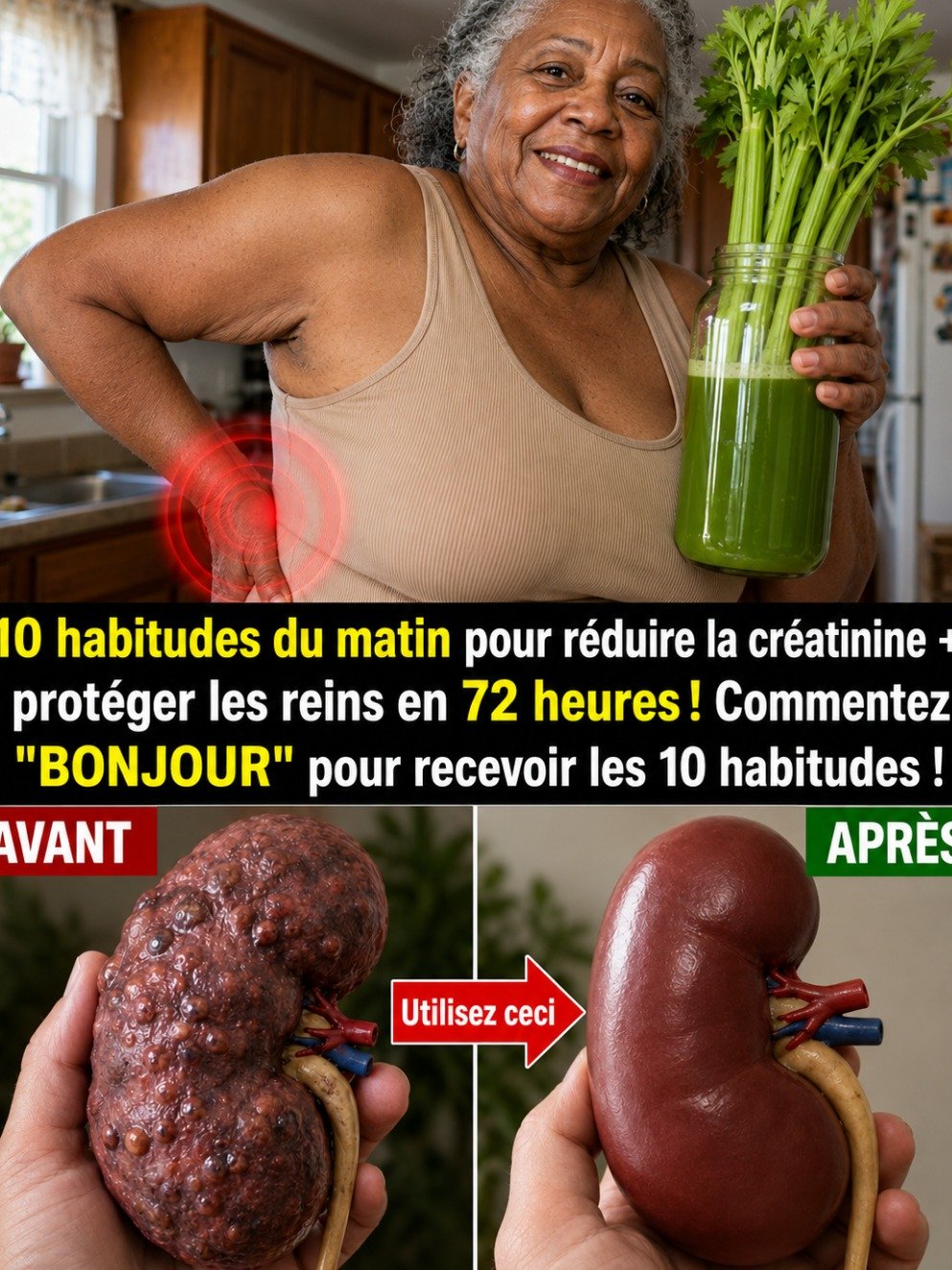 Le Secret Viral des 10 Matins : Comment Épargner Vos Reins et Faire Chuter Votre Créatinine Avant Même le Café !