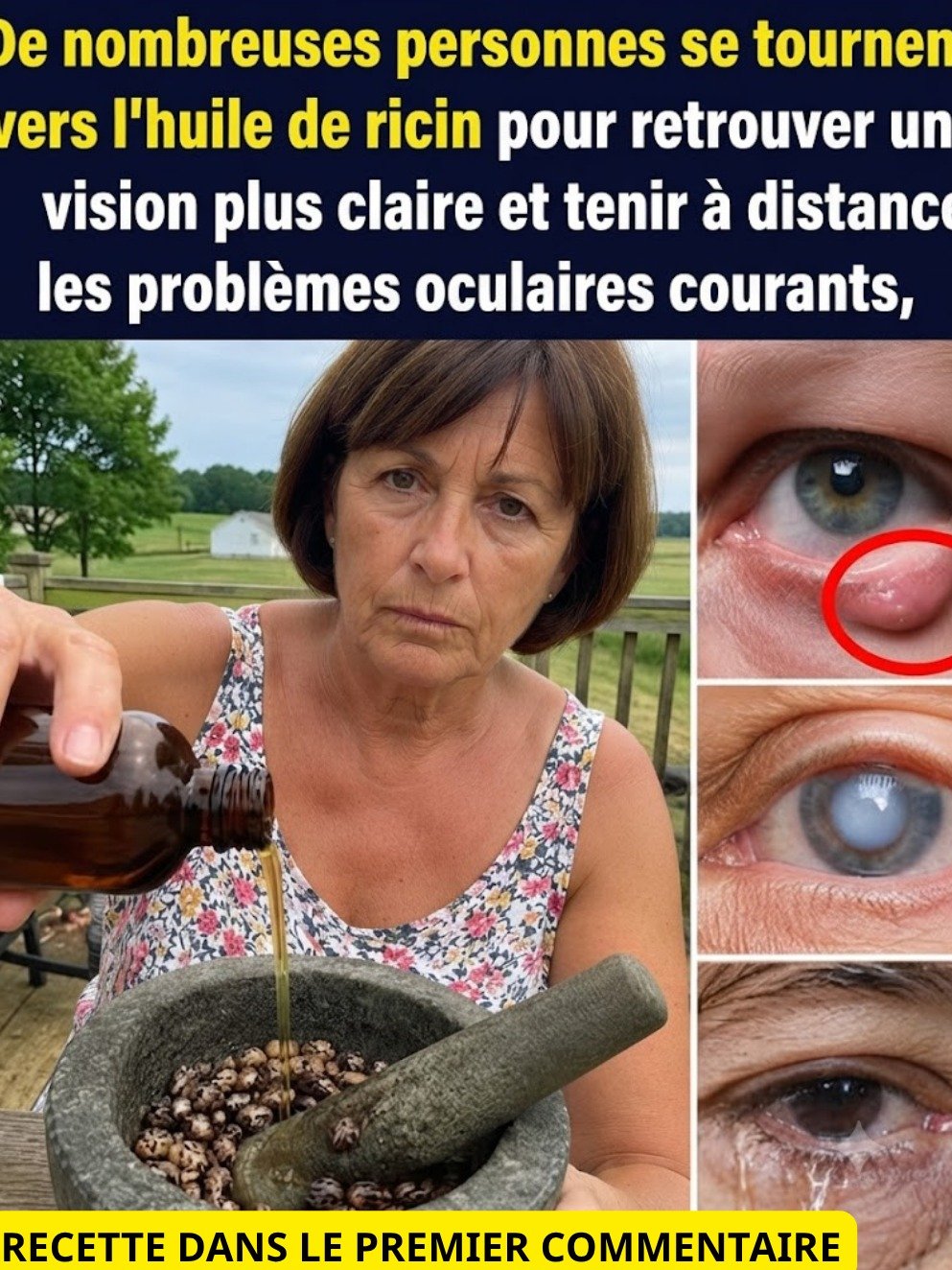 Huile de Ricin pour Yeux Secs : Le Secret que l'Industrie Pharmaceutique Ne Veut Pas Que Vous Connaissiez