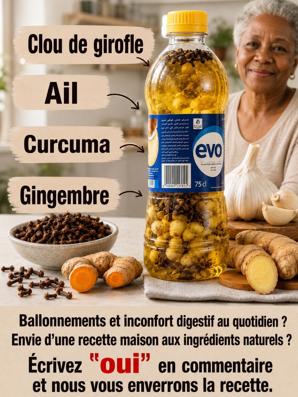 Détox puissante : Le mélange secret à l'ail, gingembre et curcuma pour booster votre immunité et votre digestion !