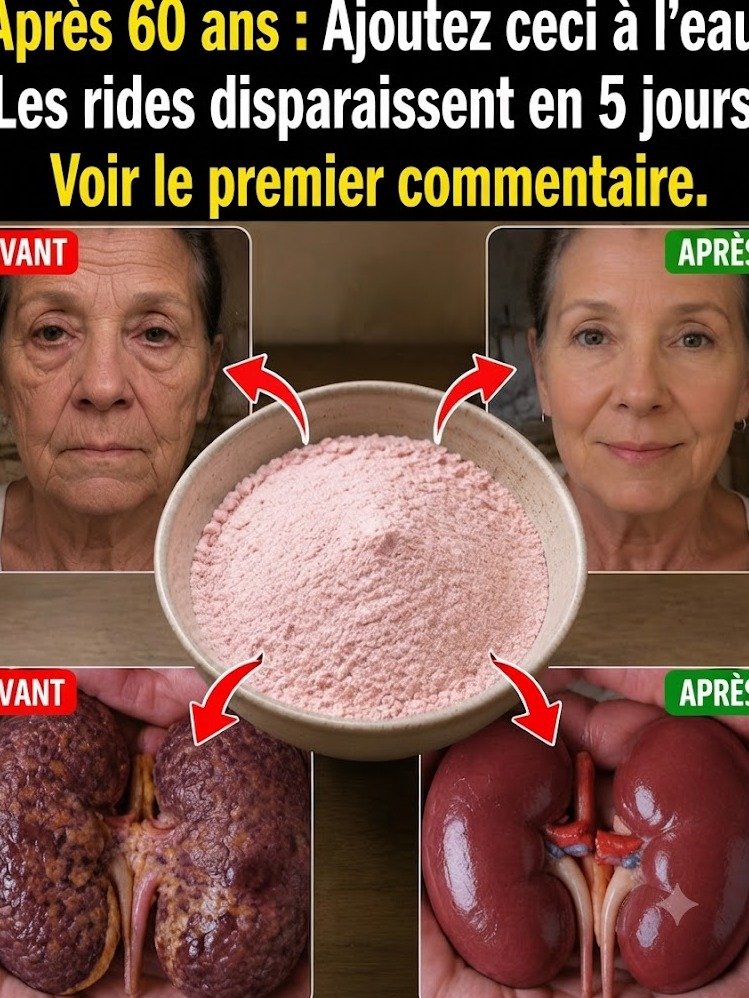 Après 60 Ans : Cette Poudre Rose Dans L'Eau Est Le 'Reset' Ultime Pour Votre Peau Et Vos Reins ! (Le Secret Viral Enfin Dévoilé)