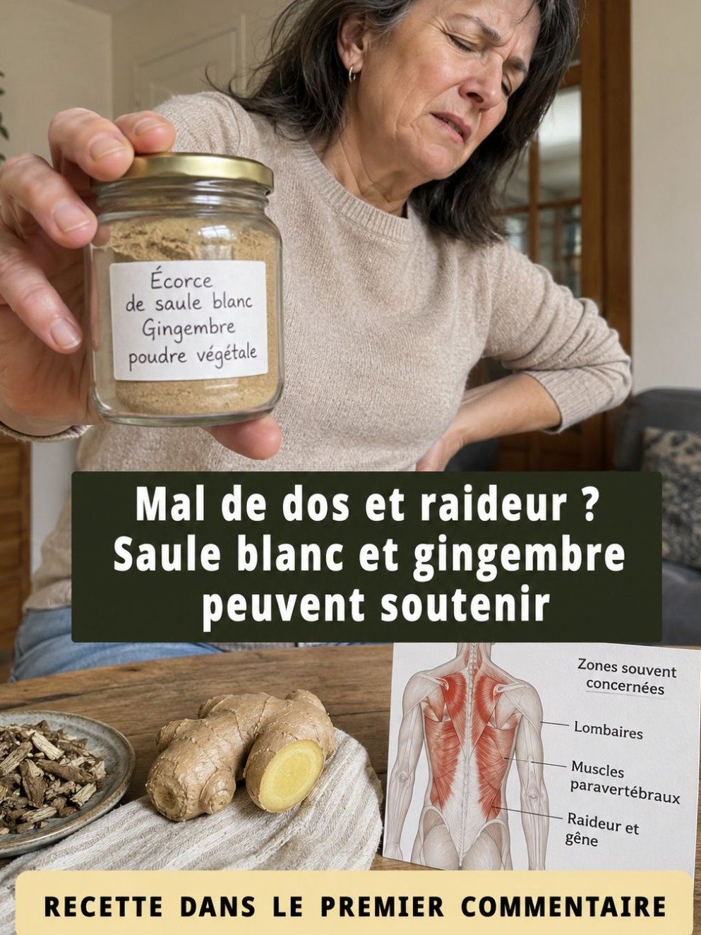 Le Secret Ancien Révélé : Dites Adieu au Mal de Dos et aux Raideurs avec cette Boisson Naturelle au Saule Blanc et Gingembre !