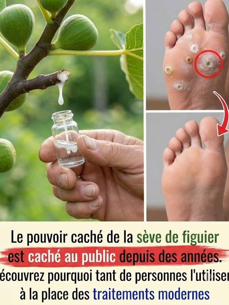 Vous avez une verrue ou un acrochordon ? Une goutte de sève de figuier le fait disparaître en un temps record