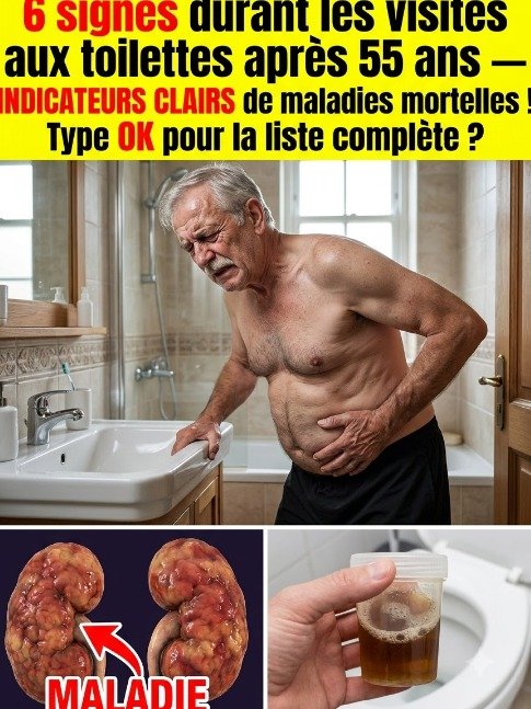 Après 55 ans : 6 SIGNES aux toilettes que la plupart ignorent (et qui peuvent vous coûter cher) !