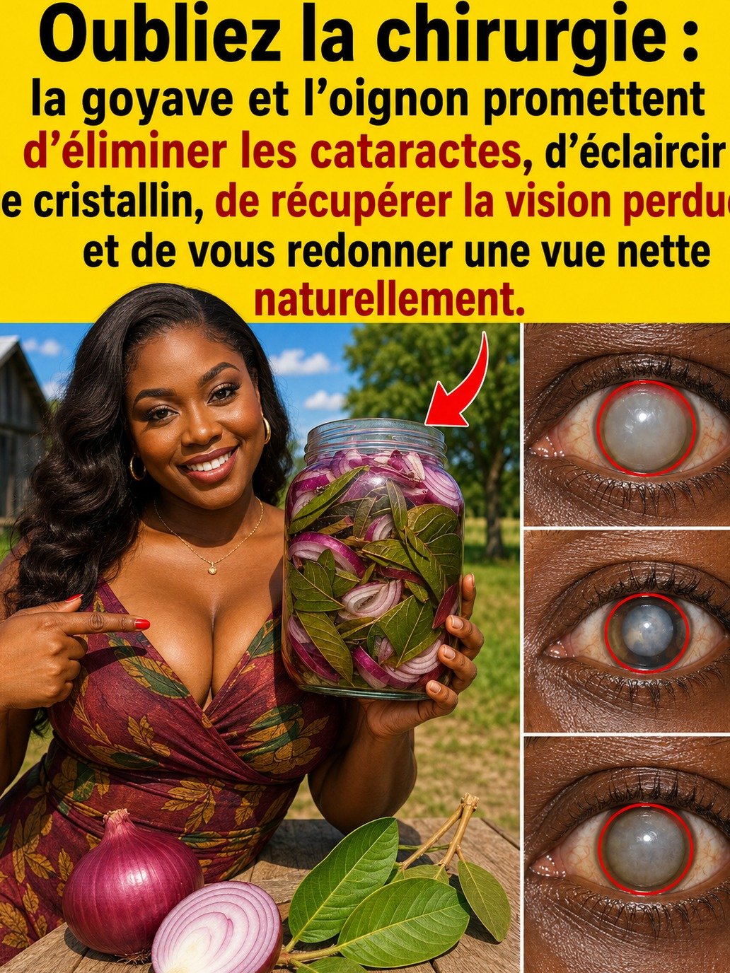 Cataracte : Le secret que L'INDUSTRIE vous cache pour retrouver une vision nette avec 2 aliments du quotidien !