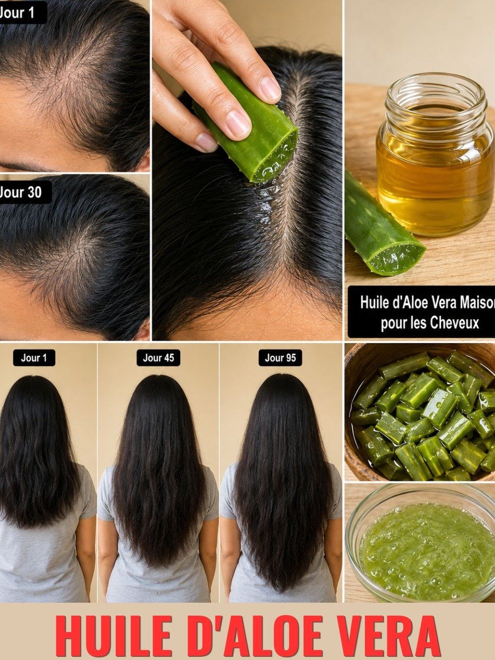 Cheveux sublimes : La recette secrète de l'huile d'aloe vera maison pour une crinière de rêve