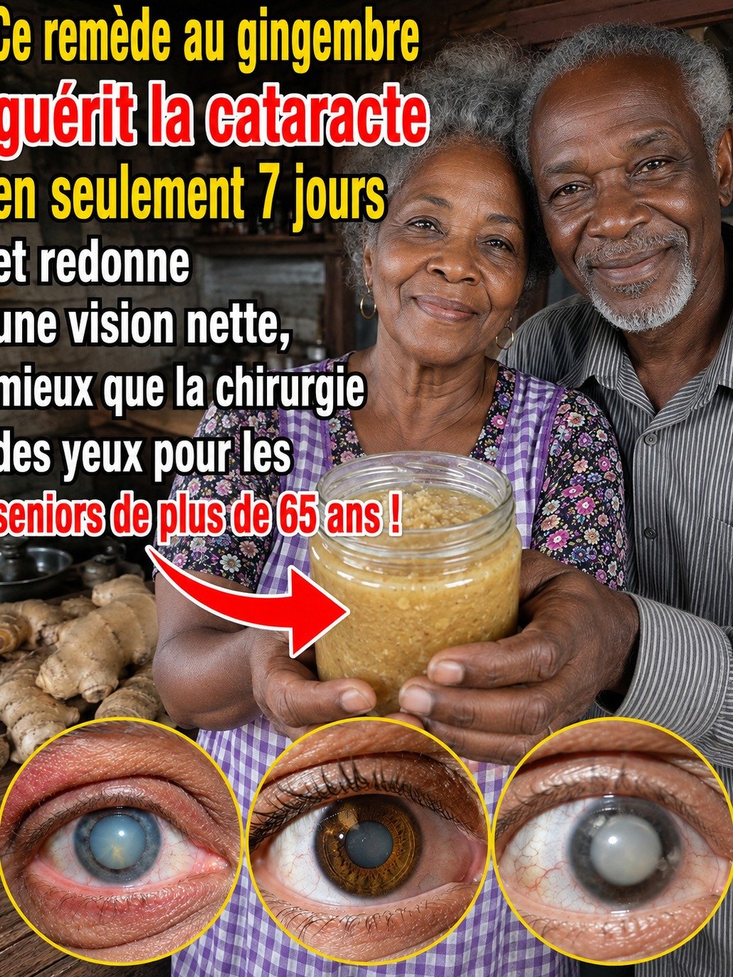 Le Secret du Gingembre pour Vos Yeux et la Cataracte : Ce Que Vous DEVEZ Savoir Avant de Croire au Miracle !