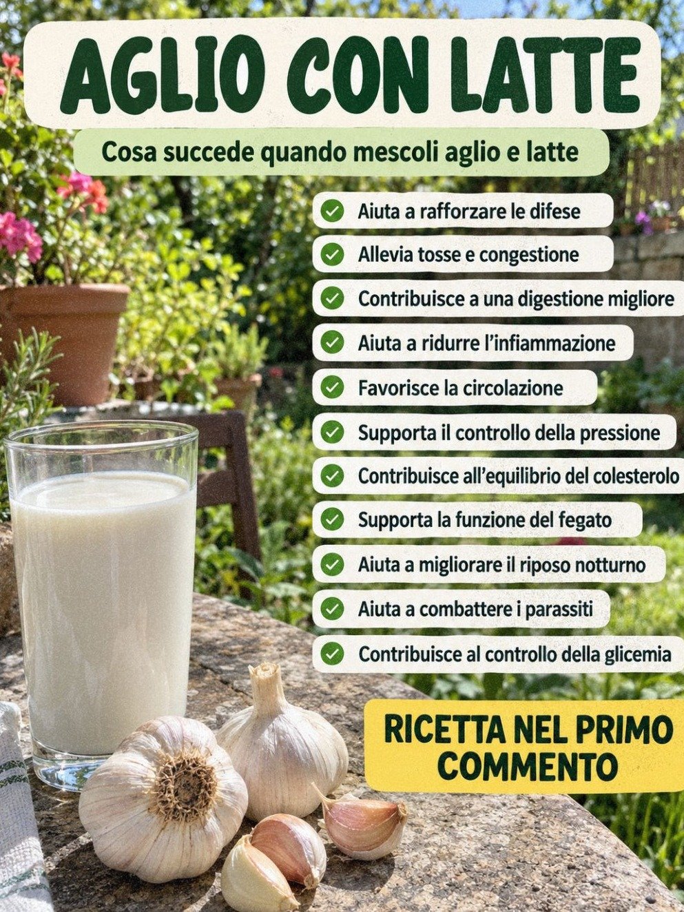 La boisson secrète que votre corps vous SUPPLIE de boire chaque jour : l'Ail et le Lait, un miracle naturel !