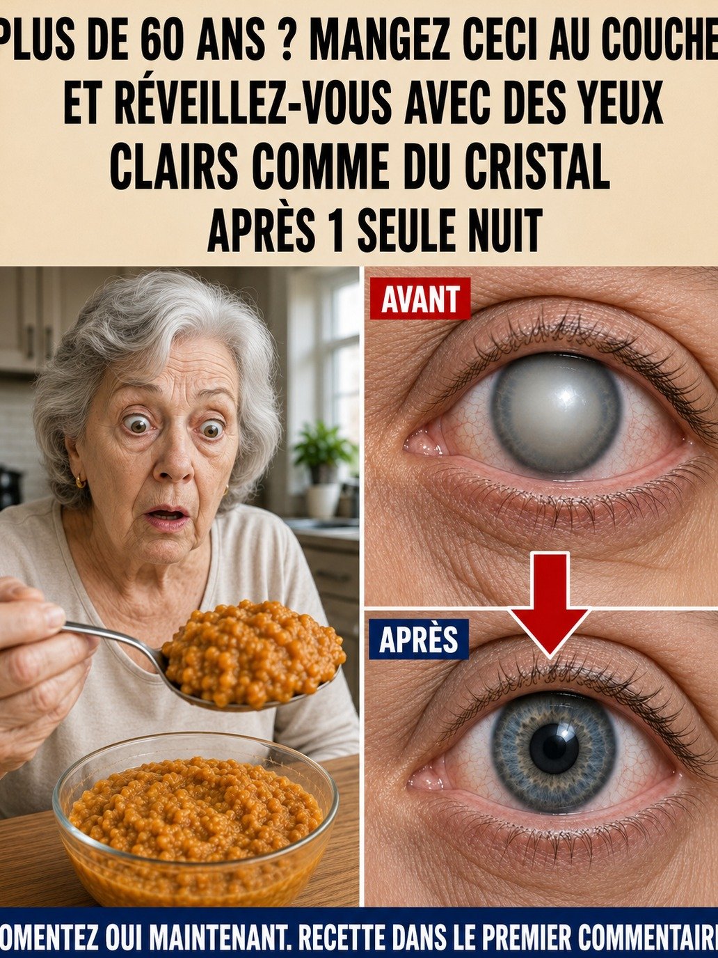 Le Secret Nocturne des 60 ans et Plus : Cet Aliment Simple Avant de Dormir Va Révolutionner Votre Vision Dès le Réveil !