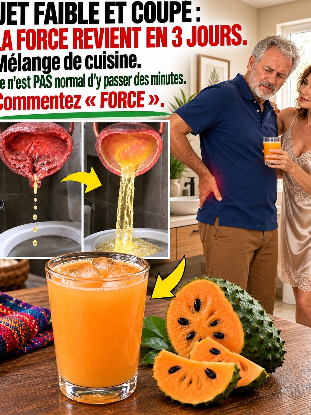 À partir de 60 ans : Si votre jet urinaire FAIBLIT, ce n'est PAS normal ! Voici ce qu'il faut vérifier d'URGENCE