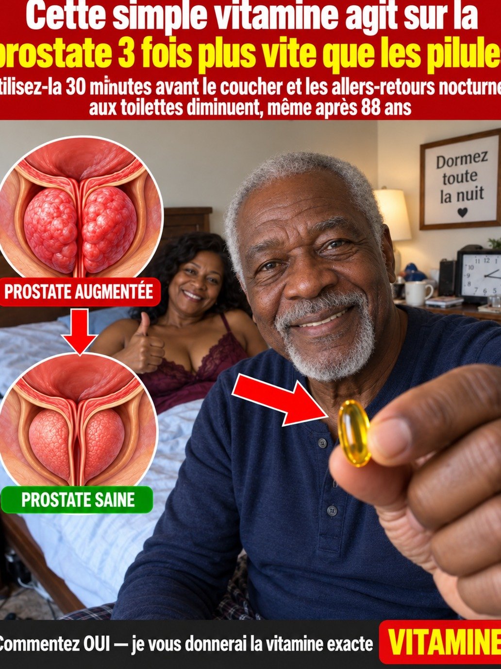 L'erreur fatale que 80% des hommes font : la vitamine oubliée qui apaise votre prostate et vous rend vos nuits !