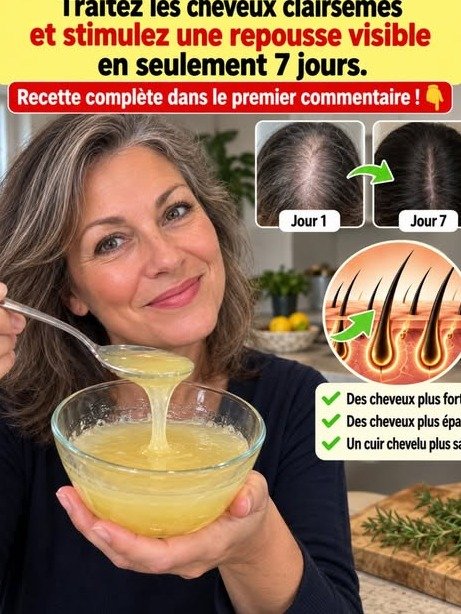 Révélation Choc : L'ingrédient SECRET de cuisine qui transforme les cheveux clairsemés des femmes de +55 ans (L'erreur FATALE à éviter absolument !)