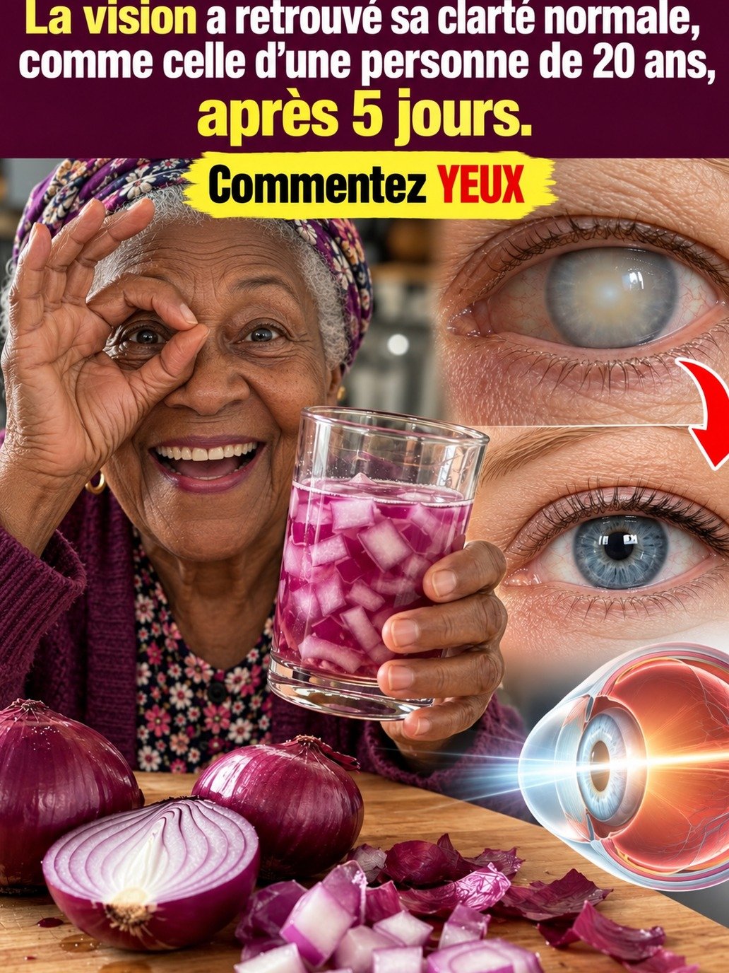 Le Secret OUBLIÉ pour une Vision Nette : Comment un Simple Oignon Rouge Déclenche un Mécanisme de Réparation Oculaire Inédit !