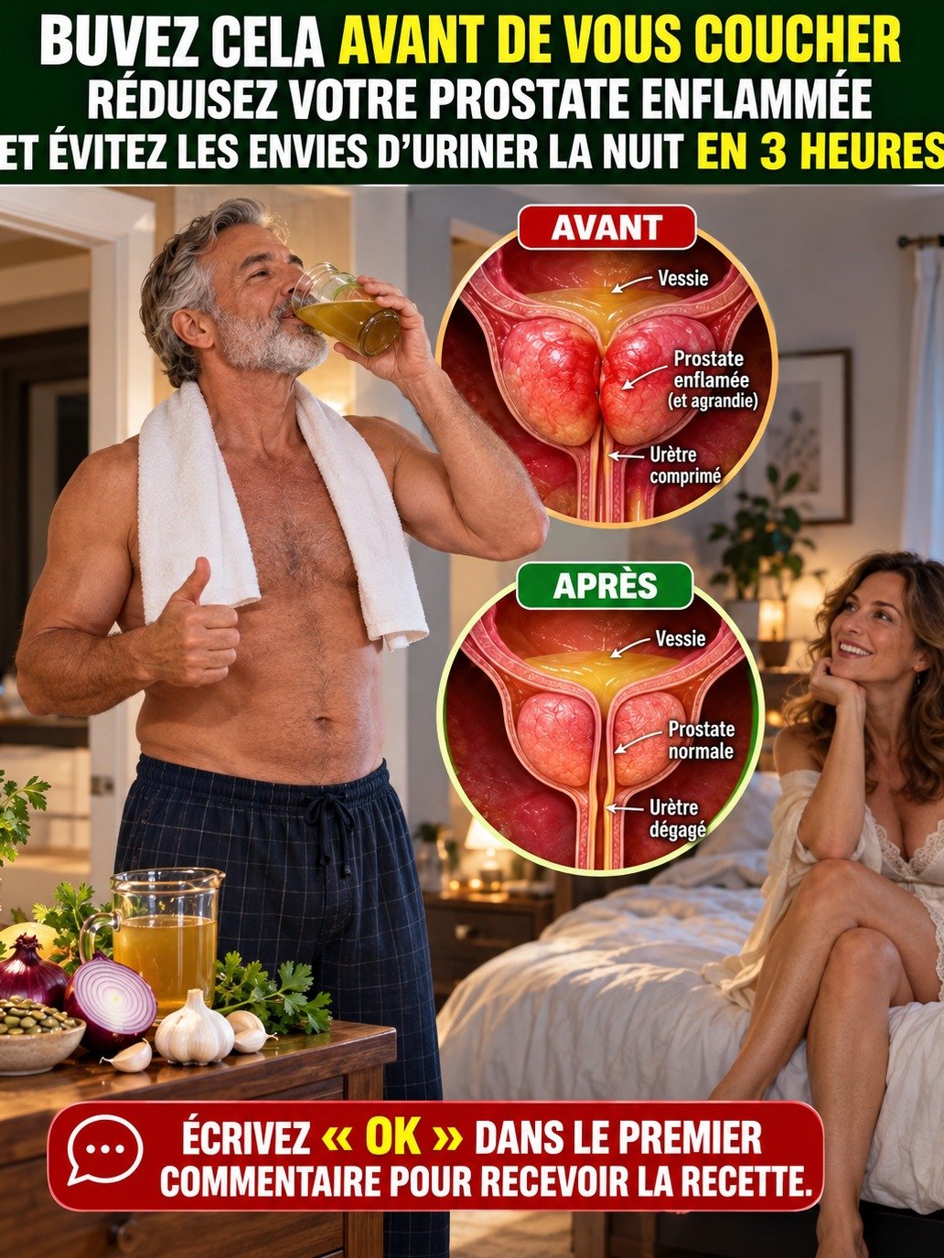 Oubliez les nuits hachées ! Ce rituel simple de 90 minutes avant de dormir apaise votre prostate et vous offre un sommeil ininterrompu !