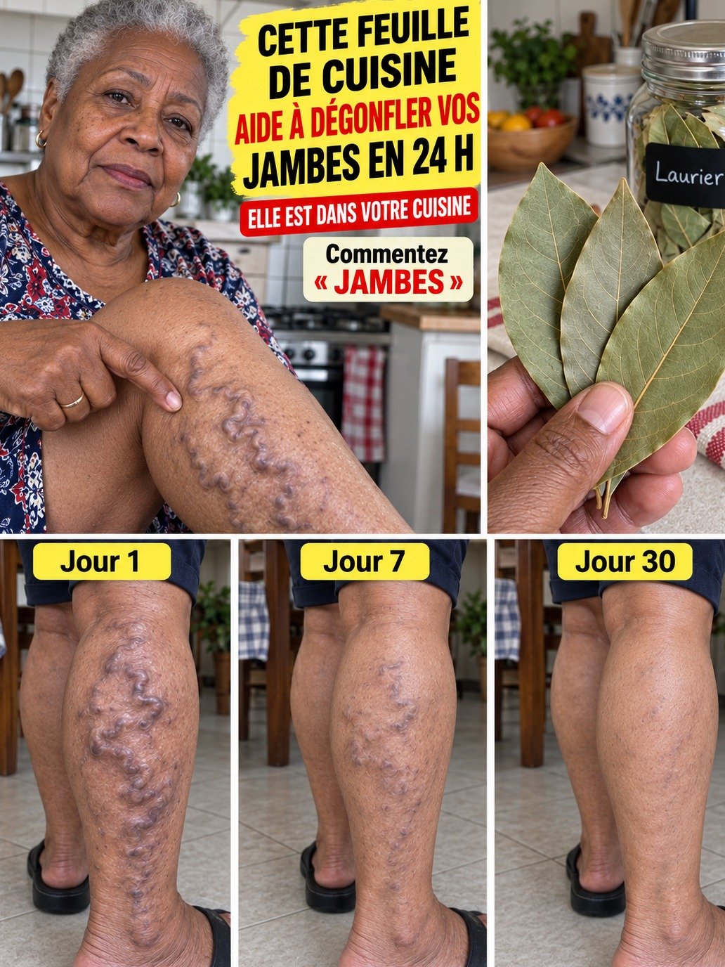 Le Secret Oublié de Votre Cuisine : Cette Feuille Dégonfle Vos Jambes et Apaise les Veines Tordues Comme par Magie !