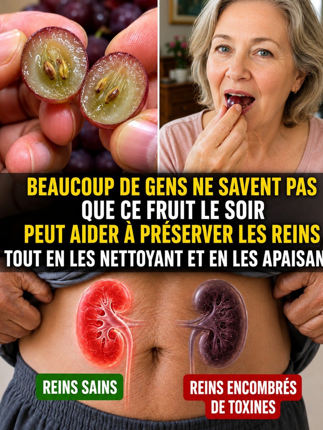 Le secret insoupçonné pour des reins reposés : ce fruit simple à manger avant de dormir va transformer vos nuits !
